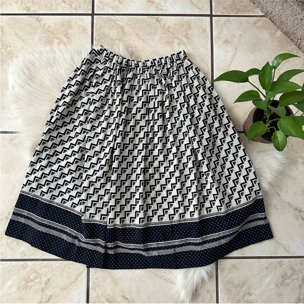 VTG Abstract Midi Skirt